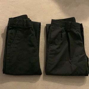 Boys Chaps Size 14 Black Dress Pants (2 pair)